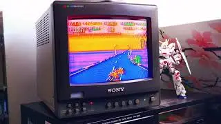 Super Hang-On except it's been left out in the sun too long or something