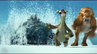Sid and Diego escape from Maelstrom in various aspect ratios - [Aspect Ratio Comparison] - Ice Age 2