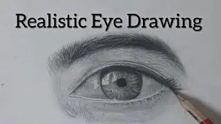 How to draw an eye with teardrop for Beginners || EASY WAY TO DRAW A REALISTIC EYE || N°2