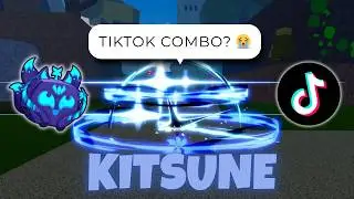 The Tiktok Kitsune Combo Is BROKEN In BloxFruits PVP😭(not clickbait)