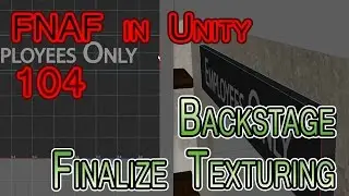 FNAF in Unity + Vive - 104 - Backstage Wires and Sign