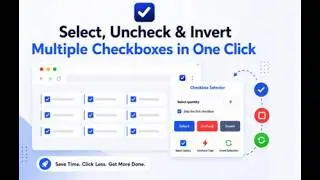 Checkbox Selector - Batch Check, Uncheck & Invert for Any Webpage