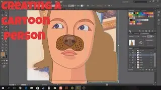 Turning a person into a cartoon (time lapse)