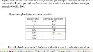 Taxa unitária e taxa percentual (7)