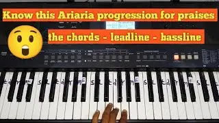 How to play Ariria praises - learn ariaria piano chords, bassline and leadline