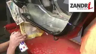 How do I spray my scooter?