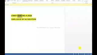 CS607 Quiz 4 SOLUTION 2024 || CS607 QUIZ 4 SOLUTION FALL 2023