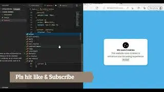 Cookie banner with HTML, CSS, JS || Complete code