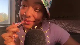 ASMR | Lipgloss Application ✨🌈 Rambling + Crystals! 🔮 { lots of m♡uth sounds } Subtitles ♡