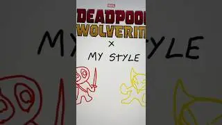 Deadpool and Wolverine in my style :) #art #deadpool #wolverine #deadpoolandwolverinemovie