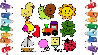 Раскраска Для малышей Для самых маленьких Учимся рисовать