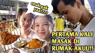 PERTAMA KALI MASAK DI RUMAH AKU!!! ARIKK KOK GITU MASAK NYA?? :v