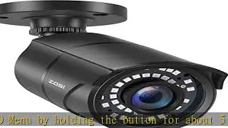 ZOSI 2MP HD 1080p 1920TVL Security Camera Outdoor Indoor (Hybrid 4-in-1 HD-CVI/TVI/AHD/960H Analog