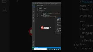 Try Except function in Python | 5/100th Python coding challenge #pythoncoding #coding#viral #shorts