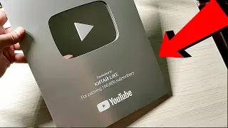 Silver YOUTUBE BUTTON IN NEW DESIGN / RECEIVING AN AWARD 👍