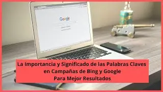 Palabras Claves Modificadas Para Bing y Google Trafico Web (Conversiones Para Ganar Dinero Afiliado)