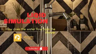 Water Flow From the shower || 3DS Max Tutorial ||Phoenix FD
