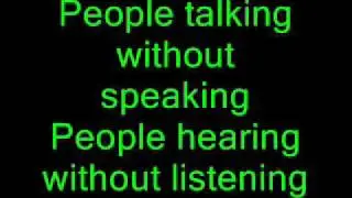 The Sound Of Silence-Simon and Garfunkle Lyrics
