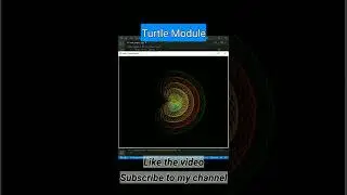 Beautiful Pattern using Turtle Module in python | Part-1 | (Code In Description)