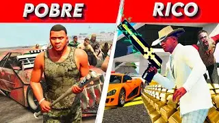 DE POBRE A RICO EM UM APOCALIPSE ZUMBI - GTA 5 MODS PARA YOUTUBERS