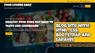 Blog Site with HTML, CSS, Bootstrap n Laravel: 6 contact form design