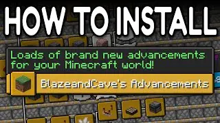 How to Install Blaze and Caves Advancement Pack | 1.21 Datapack & Mods