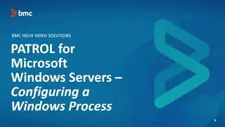 BMC TSOM Patrol: How to Configure Windows Process Monitoring