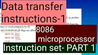 8086 microprocessor| Instruction set| Data transfer instruction| PART-1| Malayalam