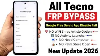 All Tecno FRP Bypass 2026 Android 14/15 Without PC | New Method 💯 Done 👍 Google Account Unlock