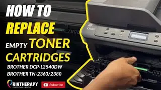 HOW TO REPLACE EMPTY TONER CARTRIDGES TN 2380 / 2360 / 2320 IN BROTHER DCP L2540DW TONER LOW