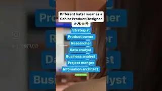 Different hats I wear as a Senior product designer