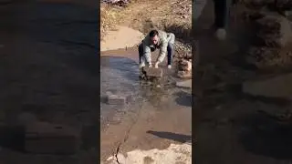 It was protecting itself from getting wet. Look, it got wet 
