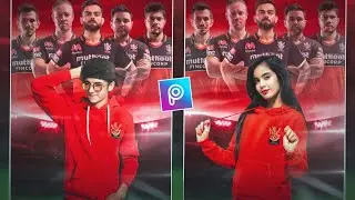 IPL Photo Editing 2021 || Picsart Editing -  Rcb Photo Editing || in Hindi Om Photo Editing