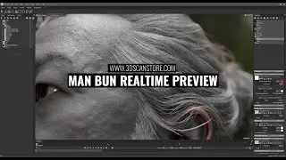 Manbun realtime hair preview