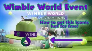 ROBLOX FREE ACCESSORY: How to get Tennis Court Hat for free in Wimble World Game! (Wimbledon Event)