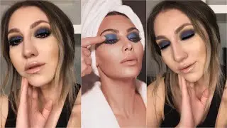 KİMİN MAKYAJINI DENEDİM?! | KIM KARDASHIAN & BUĞULU MAVİ GÖZ