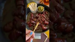 Smoked Sausage Burnt Ends #bbq #sausage #appetizers #recipe #shorts