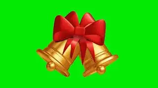 3D Jingle Bells | Green Screen Background Video