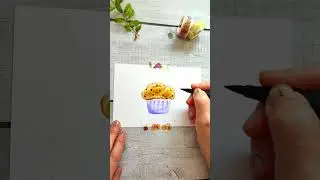 🧁Muffins🧁 #shorts #diy #tombow #doodle #card #art