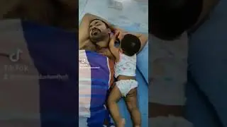 Dad with Baby Boy Funny Seen , please give me the watch 😁😂🤩😍