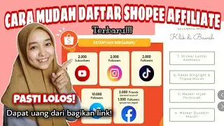CARA DAFTAR SHOPEE AFFILIATE PROGRAM TERBARU 2021