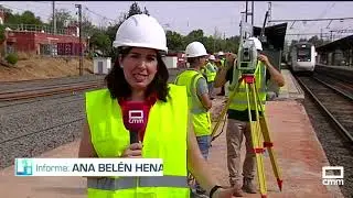 Obras en la estación del AVE de Puertollano