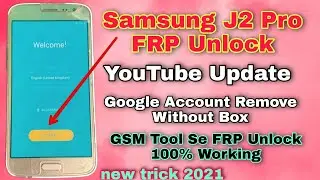 Samsung Galaxy J2 6 J210F Google Account Verification Google Lock Gmail Bypass FRP RESET