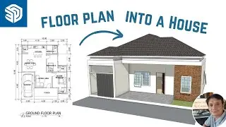 HOW EASY to design a HOUSE in Sketchup | Tutorial
