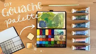 New Art Supplies 🎨 Portable Palette for Gouache - unboxing, setup & review