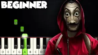 Bella Ciao - La Casa De Papel | BEGINNER PIANO TUTORIAL + SHEET MUSIC by Betacustic