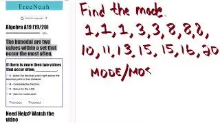 Algebra Assessment 19 Question (18/20) Bimodal