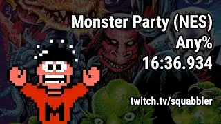 Monster Party (NES) speedrun - Any% - 16:36.934
