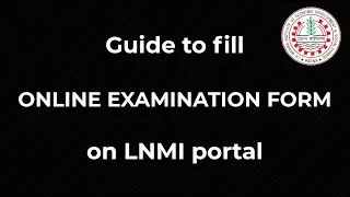 [LNMI] Online Exam Form