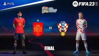 FIFA 23 - Spain vs. Croatia | UEFA Nations League Final 2023 Full Match | PS5™ Gameplay [4K60]